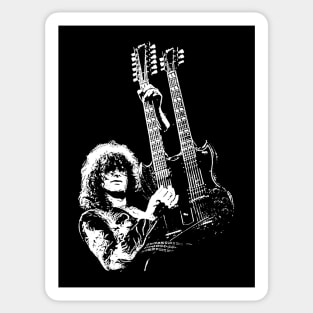 jimmy page vintage design Sticker